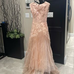 Pink floral gown